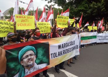Aksi Demo Warga Solo – Tidak Anti Habaib & Ormas Islam – Tolak Habib RS Datang