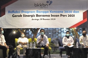 Refleksi Program Bangga Kencana 2020, Gerak Sinergis BKKBN Jatim Didukung Insan Pers 2021