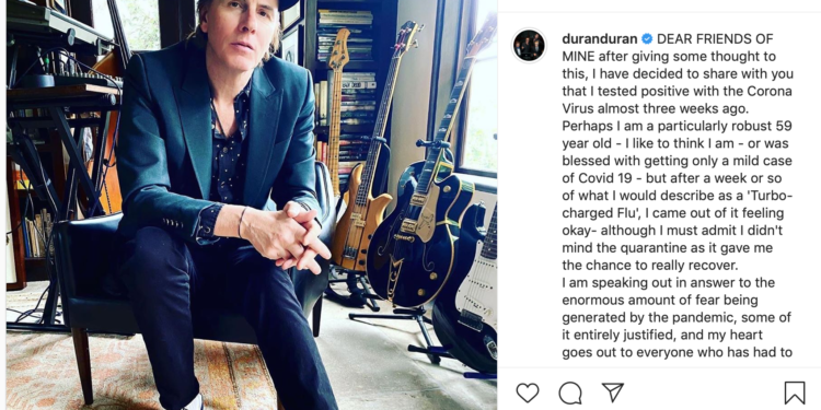 Pembetot Bass Band Duran Duran, John Taylor, Terinfeksi Corona