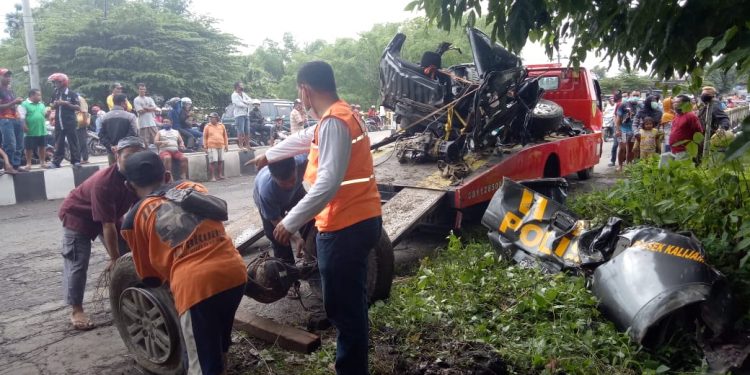 Pasca Mobil Patroli Tertabrak Kereta Ratusan Tentara Kodim 0725 Cari Rekannya