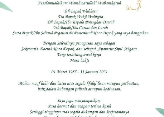 Drg. Hardiono Akan Tetap Terus Mengabdi Kepada Masyarakat Meski Dirinya Sudah Pensiun Dari Pemerintahan