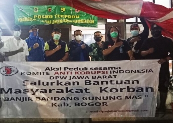 DPW Jabar Komite Anti Korupsi Indonesia Bersama Sekda Kota Depok Hardiono Tinjau Lokasi Banjir Bandang Gunung Mas Kab. Bogor