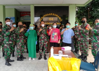 Putus Mata Rantai Covid-19, Anggota Koramil 02/Matraman Laksanakan Tes Swab Antigen