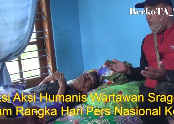 Aksi Aksi Humanis Wartawan Sragen Dalam Rangka Hari Pers Nasional Ke-75