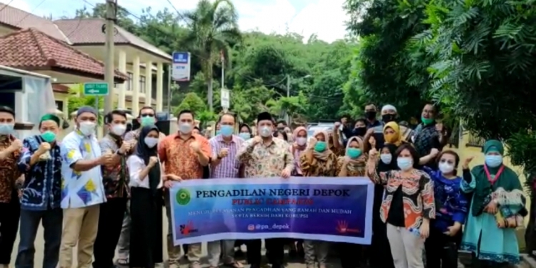 PN Depok Gelar Kegiatan Publik Campaign Bertema Anti Suap, Pungli dan Gratifikasi (SPG) Menuju WBK dan WBBM