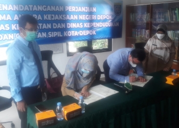 Dinkes dan Disdukcapil Kota Depok MoU dengan Kejaksaan