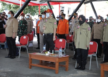 Mensos Risma “Mengapresiasi Peran dan Pengabdian Tagana”.