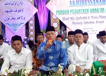 KLB Demokrat Ditolak Kyai & Santri Ponpes Anna’im Ajisoko Sragen Gelar Doa Syukur