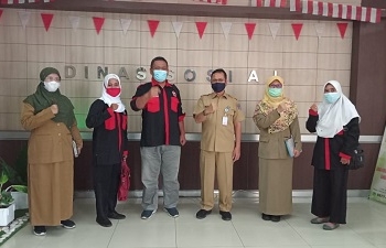 DKR Sambangi Dinas sosial terkait Data Terpadu Kesejahteraan Sosial, DTKS