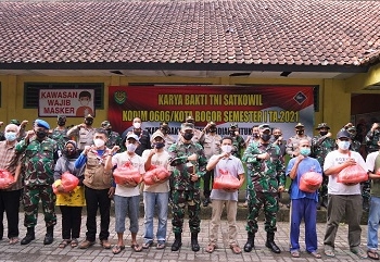 Danrem 061/Sk: TNI Bersinergi dengan Masyarakat Jaga Kebersihan Sungai Ciliwung