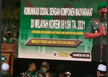 Korem 061/Suryakencana Gelar Kegiatan Silaturahmi Komponen Masyarakat