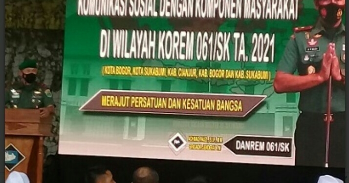 Korem 061/Suryakencana Gelar Kegiatan Silaturahmi Komponen Masyarakat