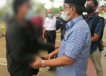 Siswa/wi SMA 1 Datangi Kantor Bupati Tanjabbar Minta Maaf