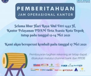 Libur Idul Fitri, PDAM Tirta Asasta Siap Siagakan Petugas 24 Jam