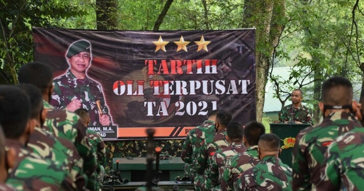 Tartih OLI Terpusat TA 2021, Lebih Baik Mandi Keringat Dalam Latihan Daripada Mandi Darah di Medan Pertempuran