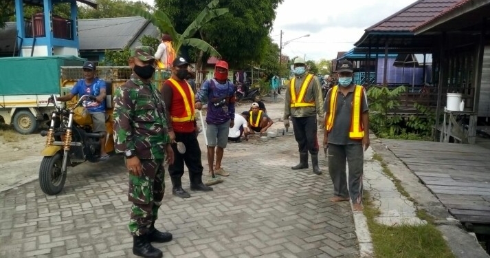 Partisipasi Koramil 1016/08 Tumbang Miri Dalam Mendukung Program Vaksinasi di Wilayah