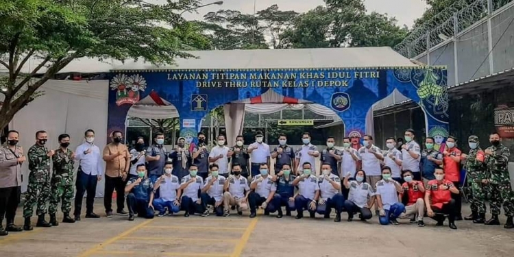 Di Perayaan Hari Kedua Lebaran, Kakanwil Kemenkumham Jabar Kunjungi Rutan Kelas I Depok