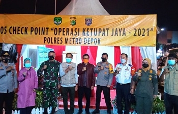 Forkopimda Pantau Situasi Malam Takbiran, di Wilayah Kota Depok