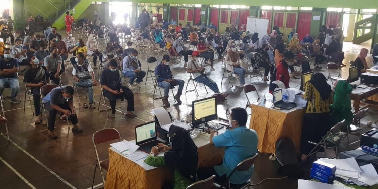 Vaksinasi Masal di Pemkab Jepara di Sambut Antusias Masyarakat
