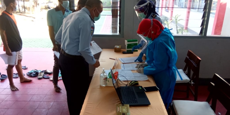 Rutan Kelas 11B Jepara Lakukan Vaksinasi Covid -19 Untuk Warga Binaan Pemasyarakatan (WBP)