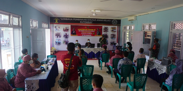 Kerjasama Kodim , Vaksinasi Pertama Untuk Anak di LPKA Kutoarjo 