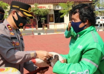 Ojol dan Supir Angkot Tidak Luput Perhatian Dari Polres Jepara