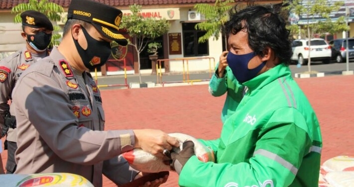 Ojol dan Supir Angkot Tidak Luput Perhatian Dari Polres Jepara