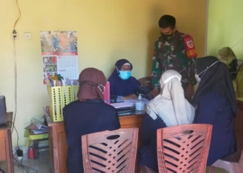 Babinsa Koramil 05/Mayong Optimalkan Pencegahan Covid-19 Dengan Perangkat Desa