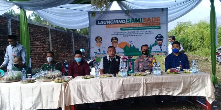 Desa Sukamantri. Lounching “SamiSade” Pelaksanaan Pembangunan Betonisasi Jalan Desa