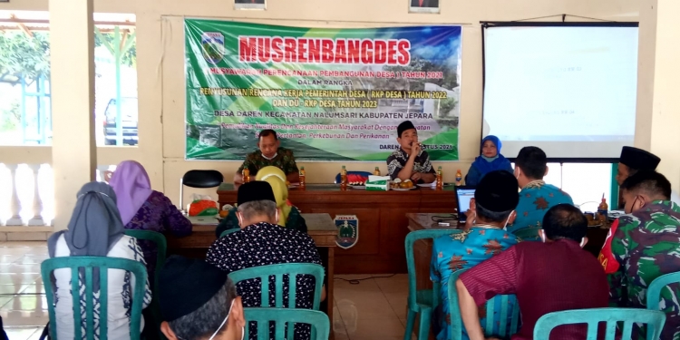 Desa Daren Kec. Nalumsari Jepara Laksanakan MusrenBangDes tahun 2021
