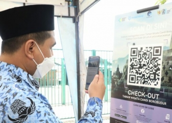 Taj Yasin Apresiasi Prokes di Candi Borobudur