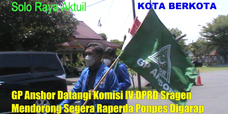 Diringi Rebana … GP Anshor Datangi Komisi IV DPRD Sragen Mendorong Segera Raperda Ponpes Digarap