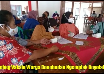 Gerebeg Vaksin Warga Donohudan Ngemplak Boyolali