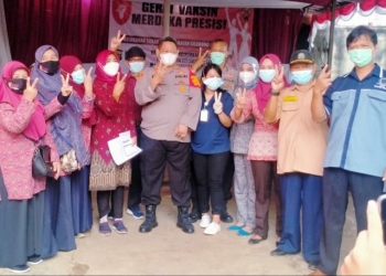 AKP Syafri Wasdar , Upaya Jemput Bola Polsek Gandeng RT/RW Gelar Vaksinasi