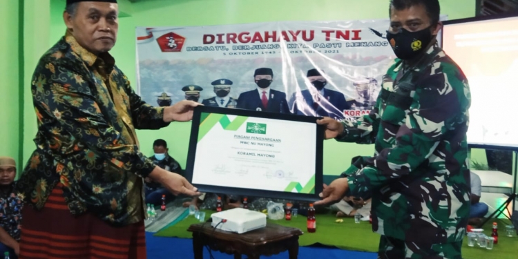 Koramil 05/Majong Jepara Gelar Syukuran di HUT TNI ke 76
