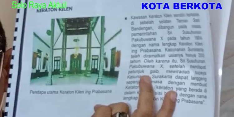 KP BAMBANG PRADOTONAGORO : 2018 Tedjo Wulan Ajukan 13 Item Bangunan Keraton Untuk Direnovasi
