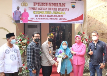 Bantuan RTLH di Desa Damarjati di Resmikan Kapolres Jepara