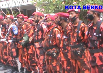 Ratusan Kader Pemuda Pancasila Sragen Geruduk Gedung Kartini Peringati HUt Ke-62