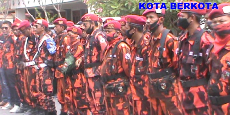 Ratusan Kader Pemuda Pancasila Sragen Geruduk Gedung Kartini Peringati HUt Ke-62