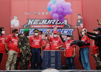 Pembalap Nasional Ramaikan Kejurda Grasstrack Motocross 2021