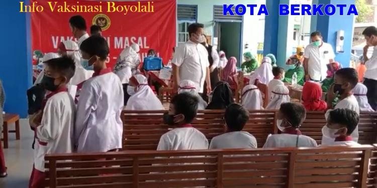 Vaksinasi Boyolali Sasar Siswa 6-11 Tahun Nakes Datangi MI di Pandeyan Ngemplak