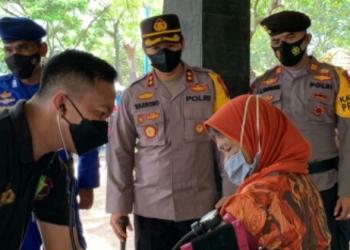 Kapolres Jepara Tinjau Penerapan Prokes Obyek Wisata dan Vaksinasi