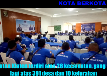 Geliat Demokrat Klaten & Solo Raya Konsolidasi , BPOKK DPD Jateng Lakukan Pemantauan