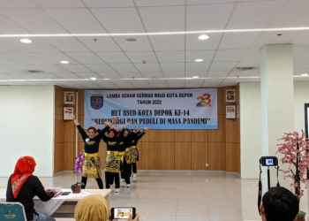 Menyambut HUT Ke-14, RSUD Depok Gelar Lomba Senam Germas