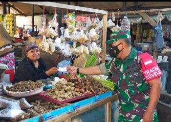 Koramil 0820/02 Wonoasih Gencarkan Penegakan Prokes dan Antisipasi Keramaian