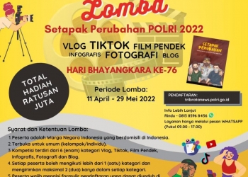 Peringati Hari Bhayangkara ke-76, Polri Gelar Lomba Karya Film Pendek, Vlog, Tiktok, Blog, Infografis dan Fotografi