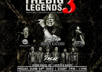“Atap Coffee & Eatery mengusung Big 3 Legends bersama para Rocker Tanah Air”