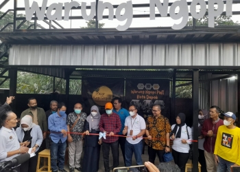 Wakil Walikota Depok,Berikan Apresiasi Berdirinya Warung Ngopi PWI by PLN Peduli