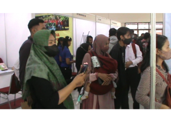 Ribuan Pencari Kerja Sragen Serbu Job Fair 2022 di Gedung Kartini