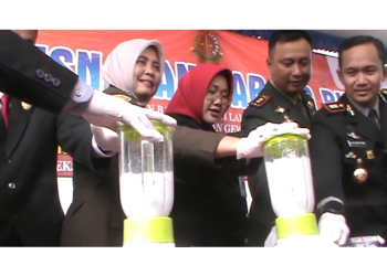 Forkompimda Sragen Ngejuice Shabu-Sabu Diacara Pemusnahan Barbuk